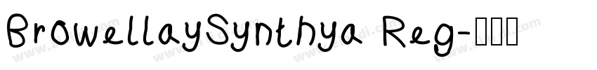 BrowellaySynthya Reg字体转换